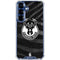 NBA Milwaukee Bucks Animal Print Black Galaxy S25 Clear Case